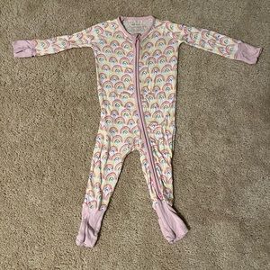 Little sleepies Pastel Rainbow zippy